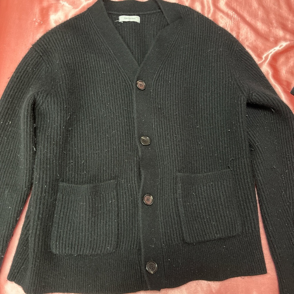 Black Cardigan Sweater